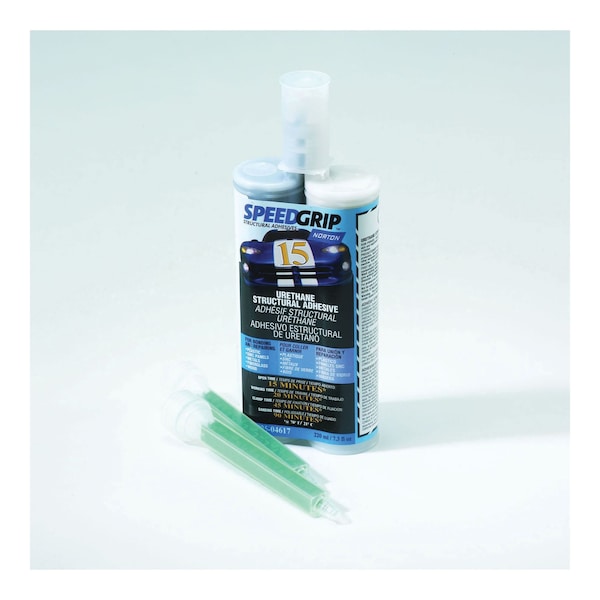 Norton Abrasives SPEEDGRIP 04617 Structural Adhesive, 220 mL, Liquid, Black, 1.288 at 70 deg F, 20 min Application 63642504617 - main