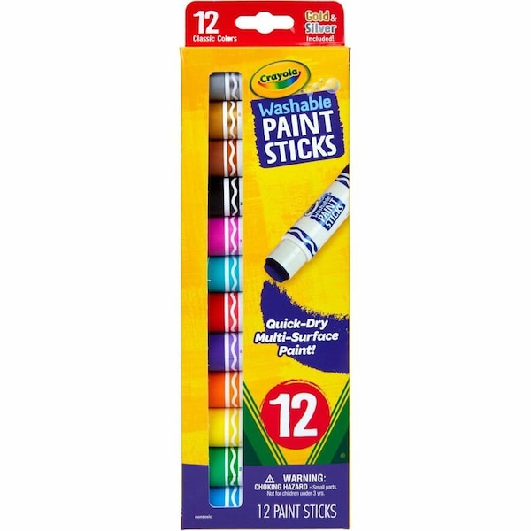Crayola Washable Paint Sticks, 12PK 546211 - main
