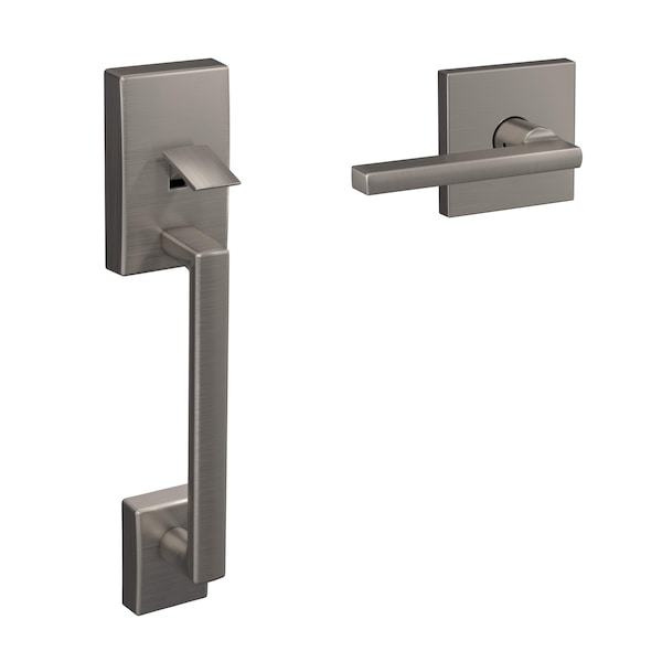 Schlage Residential Schlage Custom Century with Latitude Lever with Collins Rose Bottom Half Handleset with 16601 FC285CEN619LATCOL - main