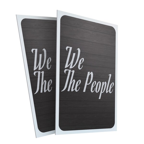 Signmission We The People, Plastic Signs Only 24 Inch x 36 Inch, Corrugated Plastic, 2PK CSB-2436-2PACK-30435 - main