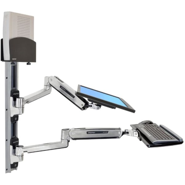 Ergotron LX Sit Stand WM Sys SM Blk 45-359-026 - main