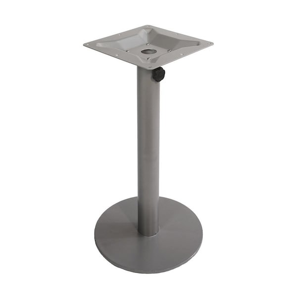 Bfm Seating Margate 18in Round Base - Zinc Plated Cast Iron Bottom, Stainless Steel Column PHTB18RSVU - main