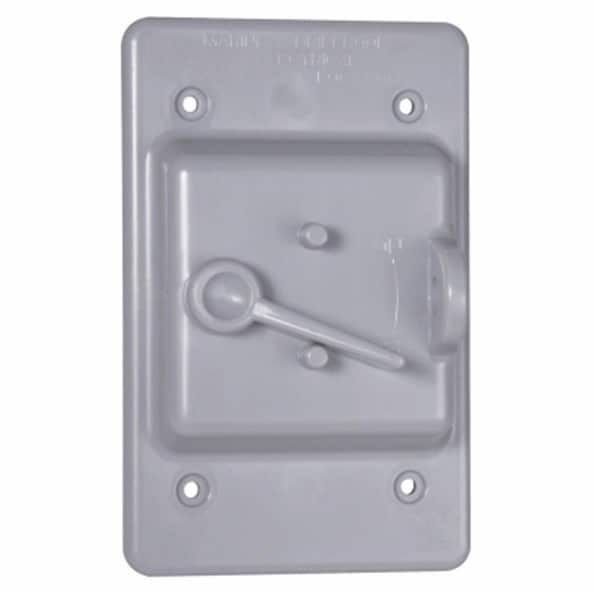 Raco Locking Switch Cover Non Metallic, Gray 211249 - main