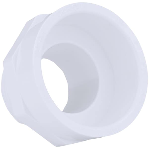 Charlotte Pipe And Foundry 1-1/2'' Hub x 1-1/4'' MIP Schedule 40 DWV PVC Adapter PVC 00109 0800HA - main
