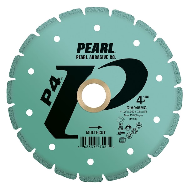 Pearl P4 Multi-Cut Rescue/Utility Blade 4-1/2 x .080 x 5/8, 7/8 DIA045MC - main