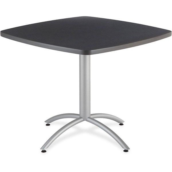 Cafeworks Square Cafe/Breakroom Table, Graphite Granite - 42" Square x 29"H, 42" W, 42" L, 29" H, Graphite 65688 - main