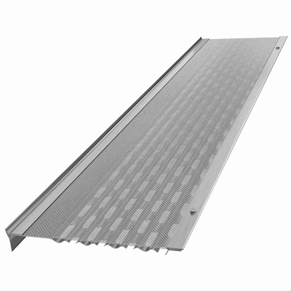 Waterlock DIY 5" Aluminum/SS Gutter Guard, Mill Finish, 1ft Sample WD-5KS-001-MIL - main