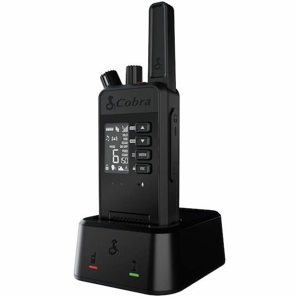 Cobra Electronics Handheld Two-Way Radio, 2 W, Black 0190016-1 - main