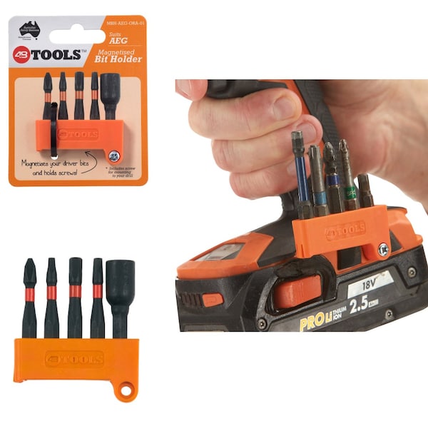 48 Tools Bit Holder, 2 in L, 48 TOOLS MBH-AEG-ORA-01 - main