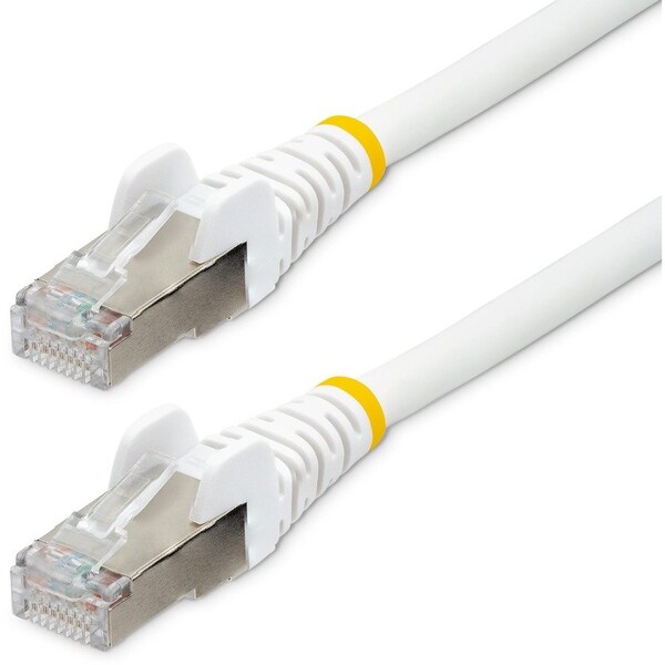 Startech.Com 30FT CAT6A ETHERNET CABLE - WHITE - LOW SMOKE ZERO HALOGEN LSZH - 10GBE 500MHZ 100W POE NLWH-30F-CAT6A-PATCH - main