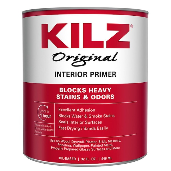 Masterchem 1 Qt 10002 White Kilz Original Oil-Based Stainblocker Interior Primer 10004 - main
