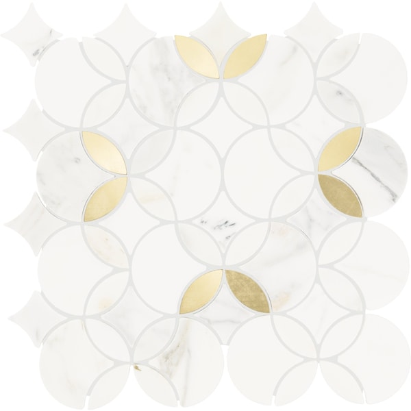 Daltile Lavaliere Natural Stone Shapestry Mosaic, 10.20 Sqft per Carton, 10PK LV32SHAPEMS1P - main