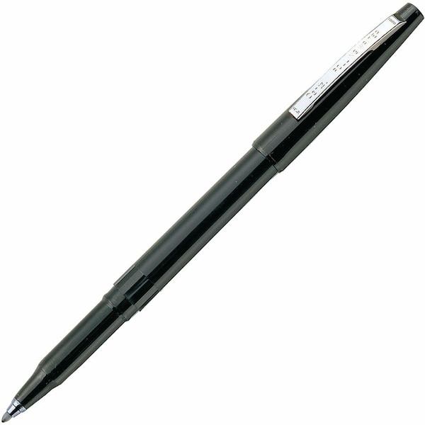 Pentel ROLLING WRITER STICK ROLLER BALL PEN, MEDIUM 0.8MM, BLACK INK/BARREL, DOZEN R100A - main