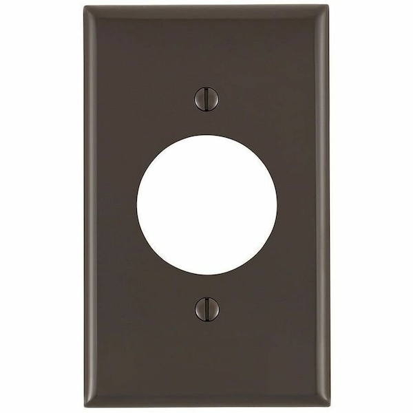Leviton Receptacle Wallplate, Standard Size, Gang 1, Brown 80720 - main