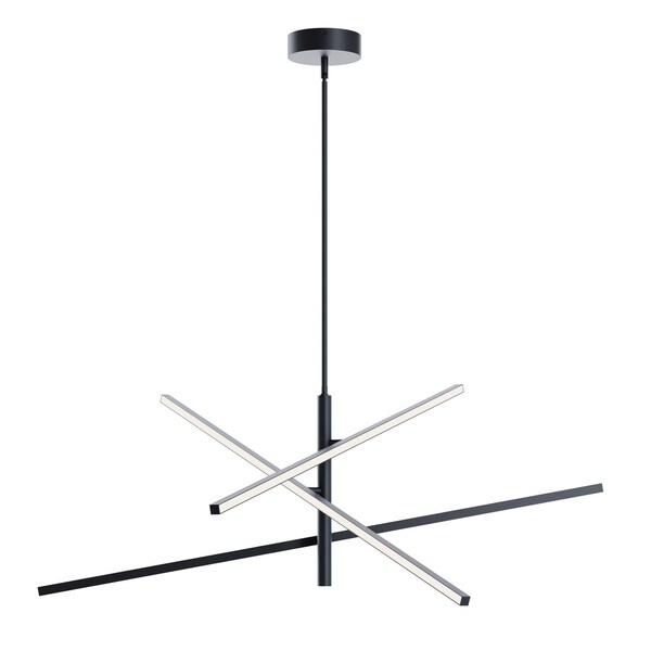 Afx Knoll - LED Pendant - 48in - Black KNOP48LAJUDBK - main