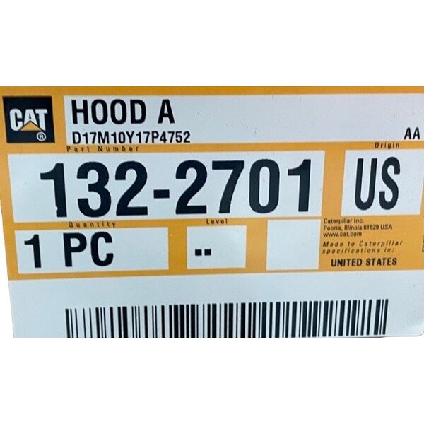 Caterpillar HOOD A, CATERPILLAR OEM 1322701 1322701 - main