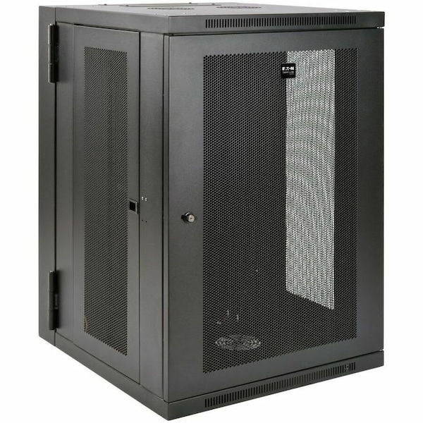 Eaton Tripp Lite Series SmartRack 18U UPS-Depth Wall-Mount Half-Height Rack Enclosure, Hinged Back SRW18USDP - main