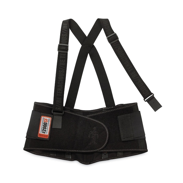 Ergodyne ProFlex 2000SF High-Performance Spandex Back Support Brace, 3X-Large, 46in to 52in Waist, Black 11287 - main