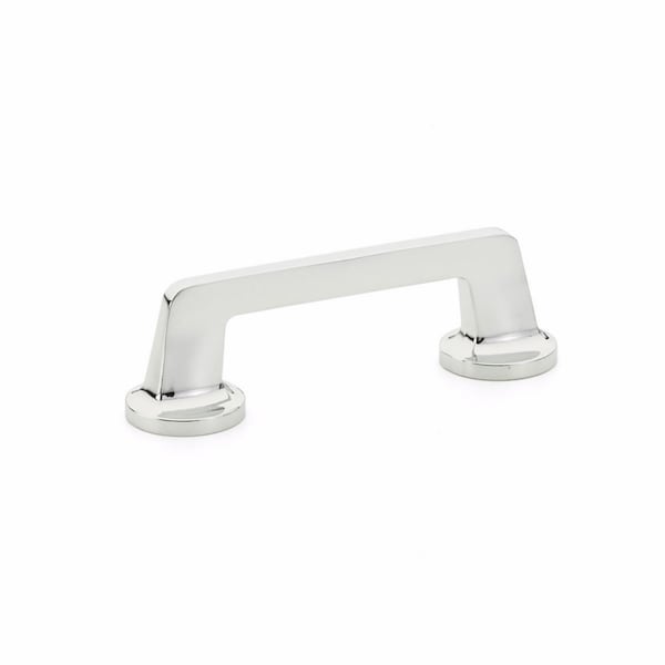 Schaub 4in Center to Center Northport Flat Cabinet Pull Polished Chrome Finish 201-26 - main