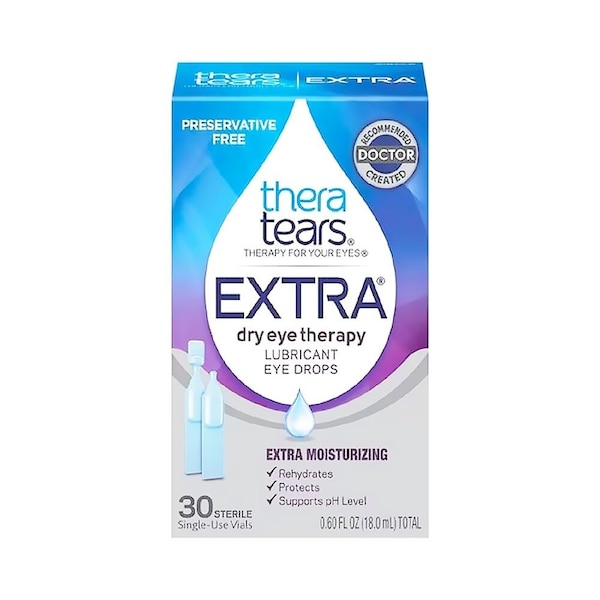 Theratears Extra Lubricant Eye Drops Dry Eye Therapy Preservative Free, 30PK 1412445 - main
