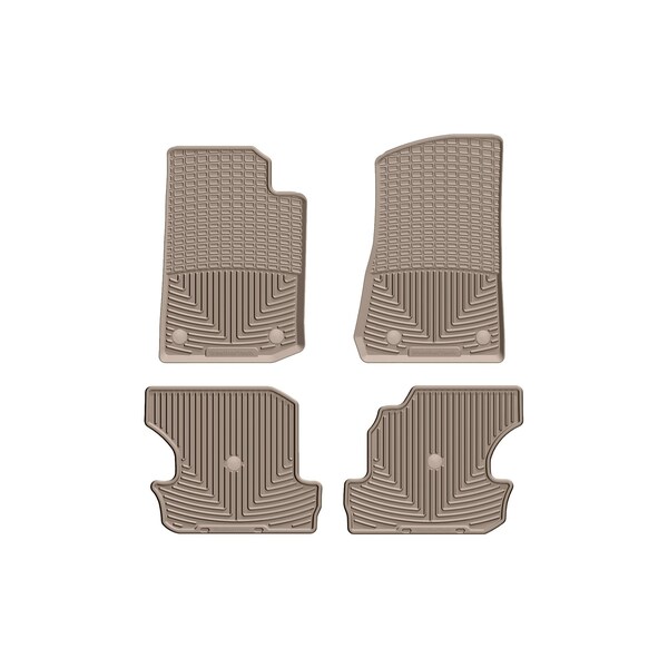 Weathertech Tan, Front and Rear All Weather Floor Mats W475TN-W491TN - main