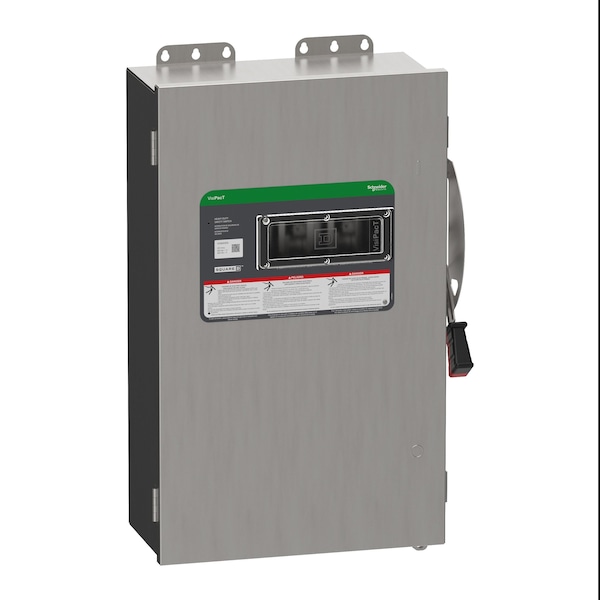 Schneider Electric Safety Switch, Fusible, 3PST, Three Phase, NEMA 4X, Indoor/Outdoor, 18-8 Stainless Steel VH364DSGL - main
