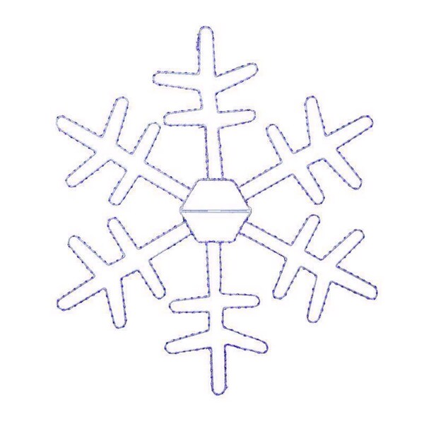 Celebrations LED Blue Snowflake 18 in. Hanging Decor 18SFKDBLA - main