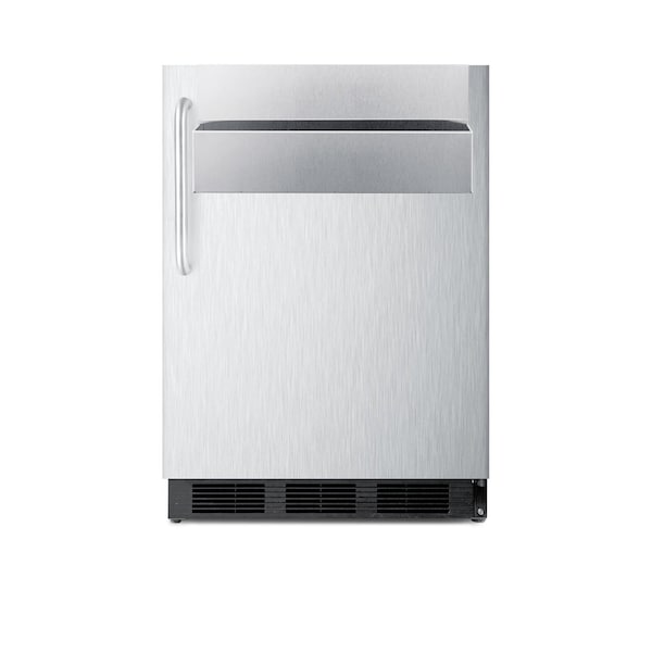 Summit Commercial 24in Wide Outdoor All-Refrigerator, with Speed Rail SPR7BOSSTSR - main