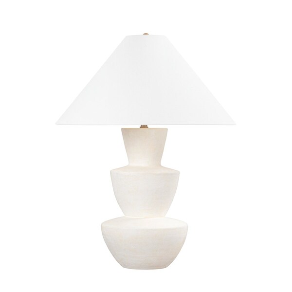 Troy Lighting Kamas 1 Light Table Lamp 20 In. Patina Brass PTL4930-PBR/CIX - main