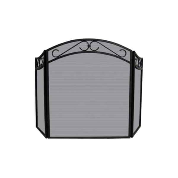 Uniflame Fireplace Screen, 51-1/2 in W 31 in H, Wrought Iron S-1088 - main