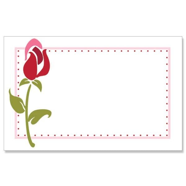 Nashville Wraps Rose Stem Border Enclosure Gift Card, 3.5x2.25, 50PK AC6046 - main
