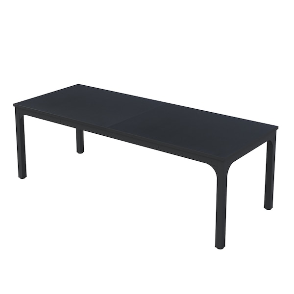 Homeroots 46" Black Wood and Iron Dining Table 635738 - main