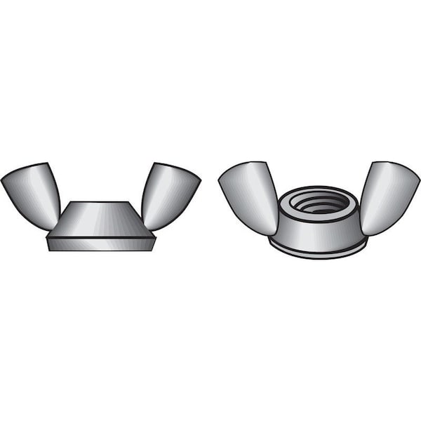 Hillman 3/8 in. Zinc-Plated Steel SAE Wing Nut, 100PK 180255 - main