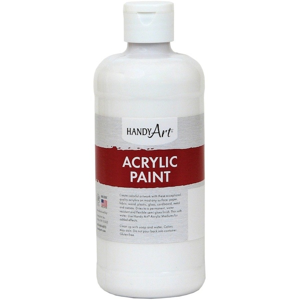 Handy Art Acrylic Paint 16 oz, Titan White, PK3 101-000 - main