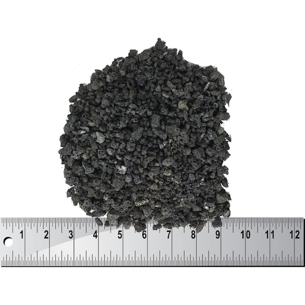 Dagan LR-1814-25- 0.125 to 0.25 in. 25 lbs Bag of Cinders Lava Rock, Black LR-1814-25# - main