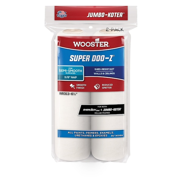 Wooster 7145311 9.5 x 0.18 in. Cover Paint Roller, Shed Resistant fabric 71497183255 - main