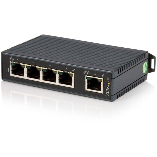 Startech.Com 5 Port Industrial Ethernet Switch - DIN Rail Mountable IES5102 - main