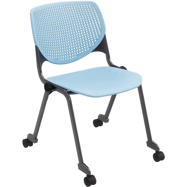 Kfi Poly Stack Chair, Sky Blue CS2300-P35 - main