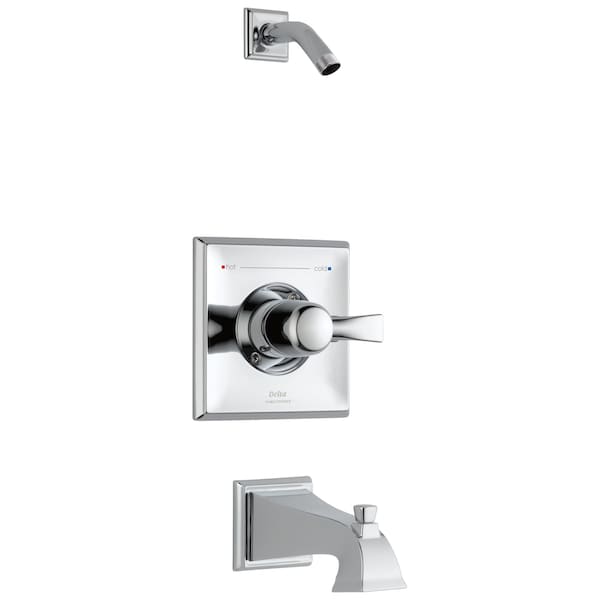 Delta Dryden Monitor 14 Series Tub & Shower Trim - Less Head In Chrome T14451-LHD - main