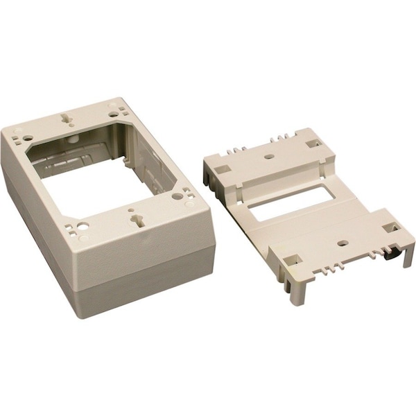 Wiremold Extra Deep Box Fitting, Ivory, PVC 2348D - main