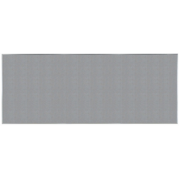 Aarco VIC Cork Bulletin Board w/ a Clear Satin Anodized Aluminum Frame, Potato Skin 48''Hx120''W DW48120182 - main