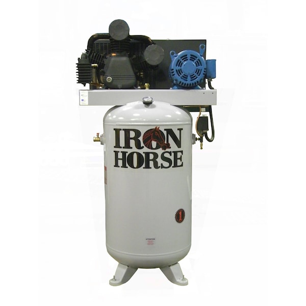 Iron Horse 2 Stage Stationary Air Compressor With Mag Starter IHD7580V2-CS - main