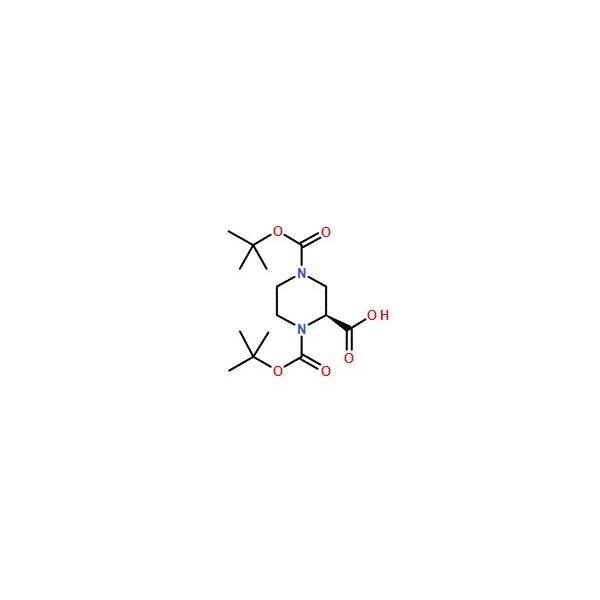 Ak Scientific (S)-1, 4-Bis(tert-butoxycarbonyl)piperazine-2-carboxylic acid (5g), CAS 788799-69-9 W8472-5g - main