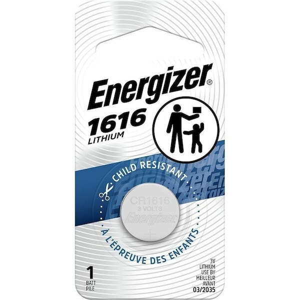 Energizer Energizer 1616 Lithium Coin Battery, 1 Pack - 3V DC ECR1616BP - main