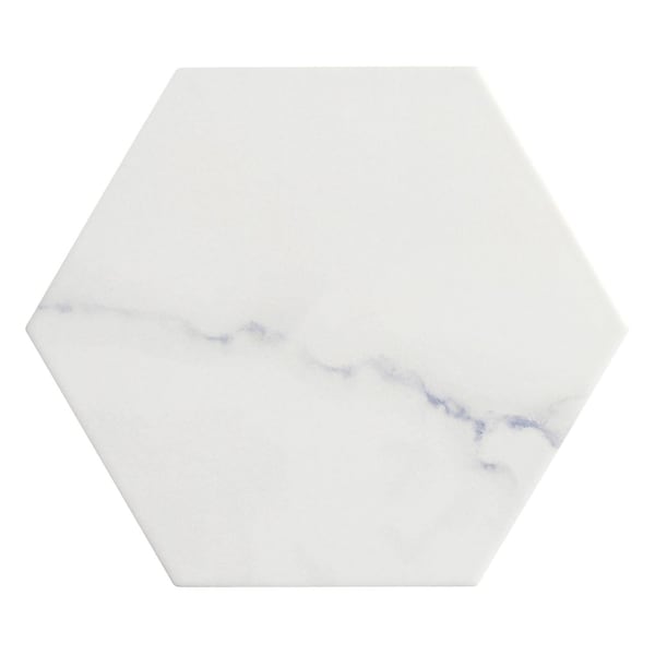 Andova Tiles Porlan 8-in. x 9-in. Hexagon Marble Look Matte Porcelain Wall & Floor Tile (9.9 Square Feet Per Box) ANDPOR1259 - main