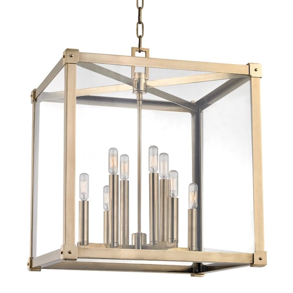 Hudson Valley Lighting Forsyth 8 Light Lantern 20.25 In. Aged Brass 8620-AGB - main