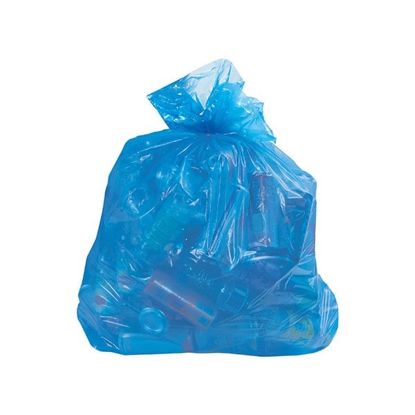 Bsc Preferred Blue Recycling Trash Liner - 33 Gallon, 1.5 Mil. CL8006 - main