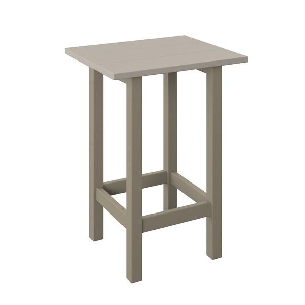 Polybird MODERN BALCONY END TABLE SAND AND WEATHERWOOD POLYBIRD P65 - main