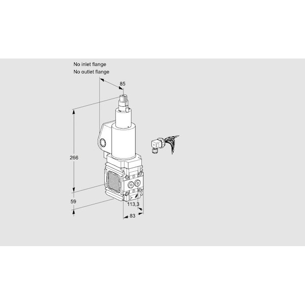 Honeywell Kromschroder VLV, SOLND, SZ 3, RP, VAS3 /LWGL, SLOW OPNG, KS88016445 - main