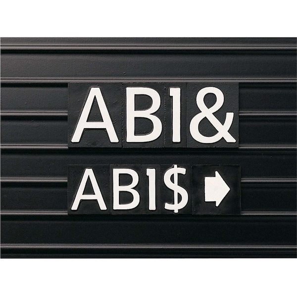 Quartet Letter Board Characters, 1 In, PK128 M1 - main
